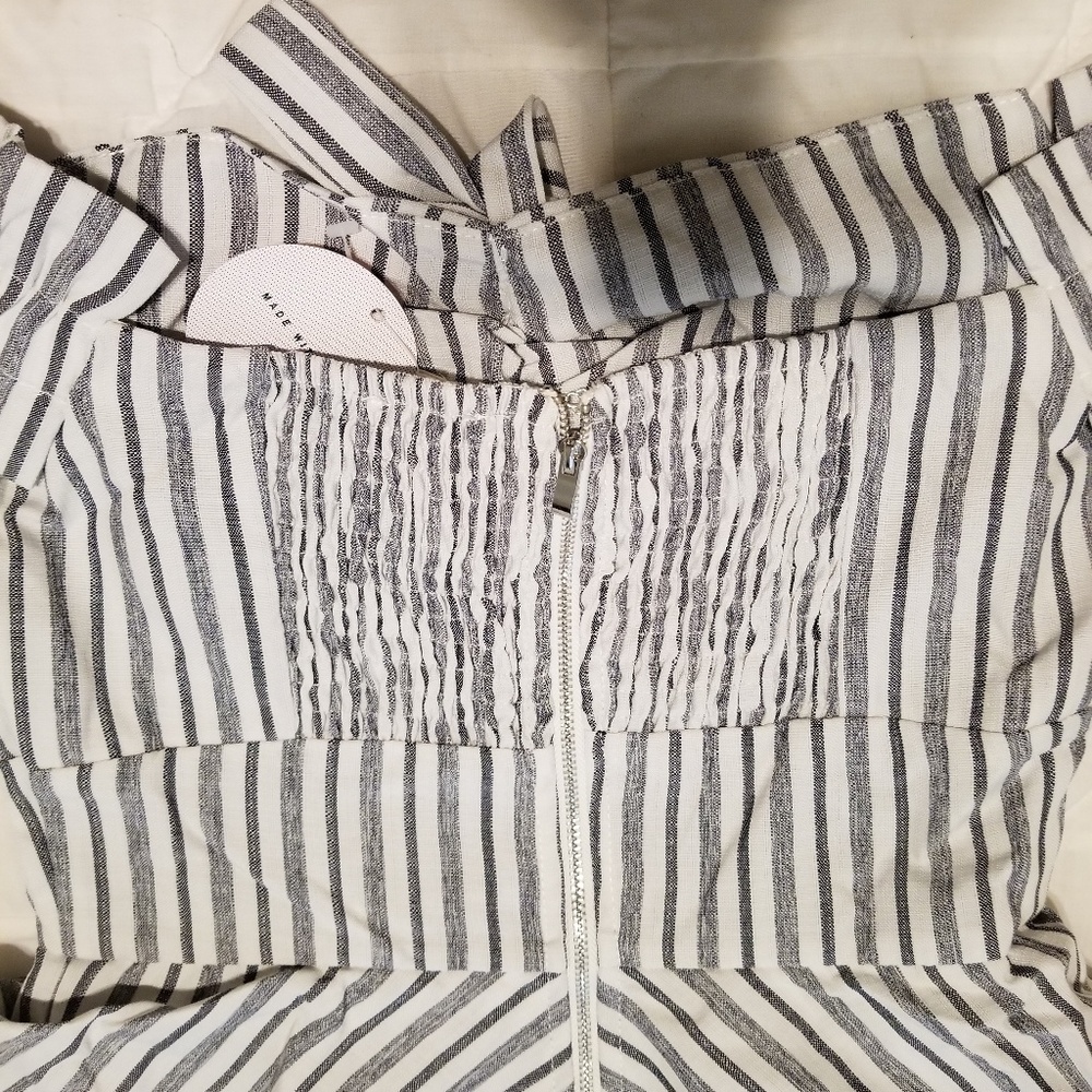 Tea & Cup "Southern Belle" striped hi low dress - Picture 5 of 7